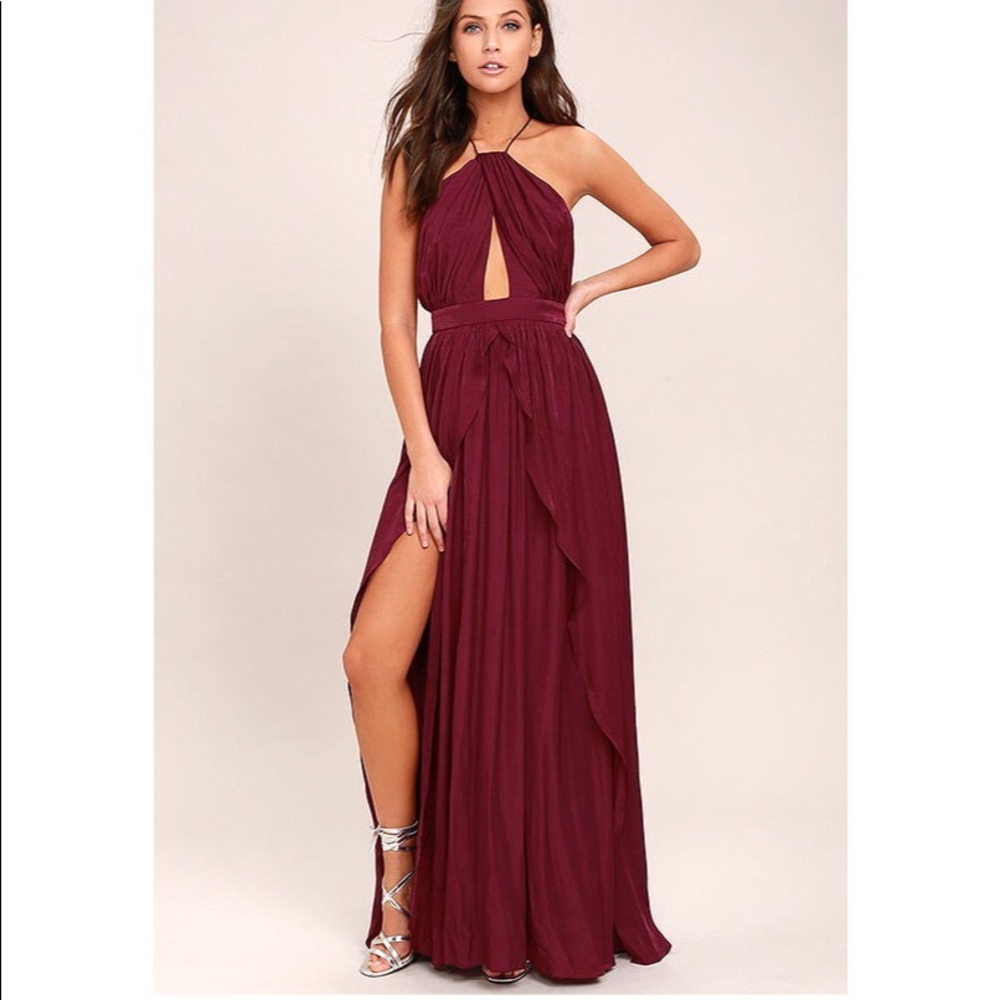 Lulus “On My Own” Maxi Dress